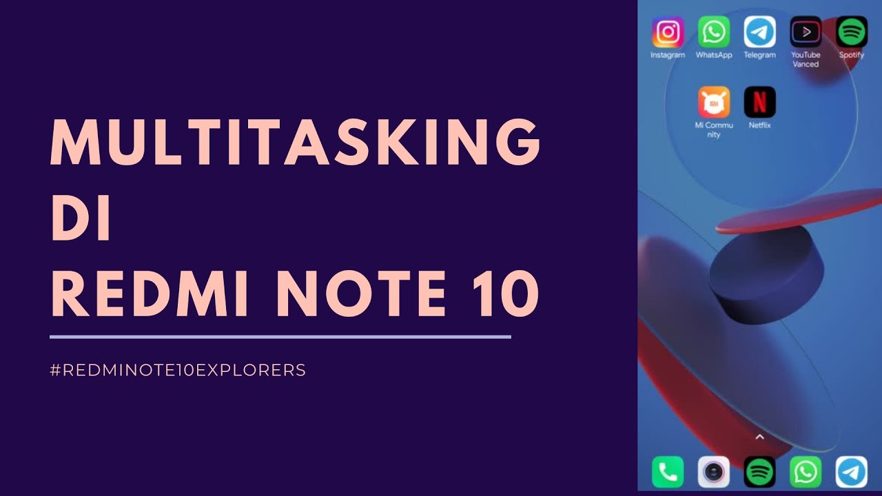 Multitasking in Redmi Note 10
