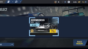 Need for Speed No Limits || KOENIGSEGG CCX || Android gameplay on Oppo Reno