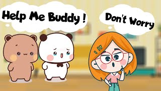 Please Help me !!!!  | Bubu Dudu | Cute Couple | Goma Peach | Animation