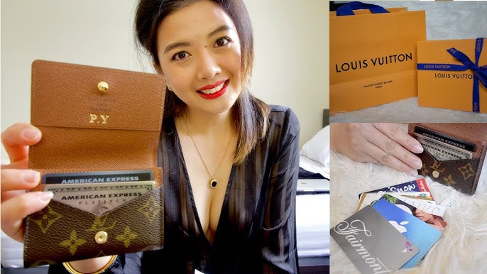 Unboxing LOUIS VUITTON Envelope Business Card Holder / How Many Cards Can  Fit in Card Holder 