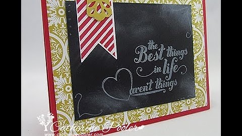 Chalkboard Technique with Stampin