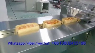 Horizontal reciprocating bread/pizza flow wrapping machine
