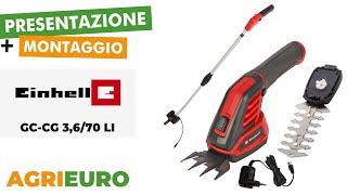 Presentazione e montaggio dell Einhell GC-CG 3,6/70 Li - Forbice tagliaerba a batteria con asta