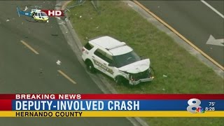 One killed in crash with Hernando Sheriff's deputy vehicle
