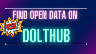 Find Open Data on DoltHub