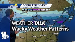 Weather Talk: Wacky weather patterns bring massive temp differences