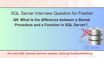 Difference Between Stored Procedure and Function in SQL Server | SQL Tutorial with Examples