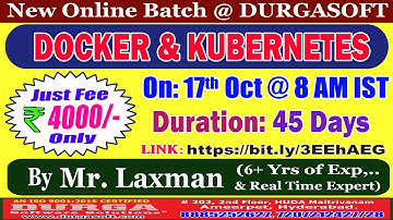DOCKER & KUBERNETES Online Training @ DURGASOFT