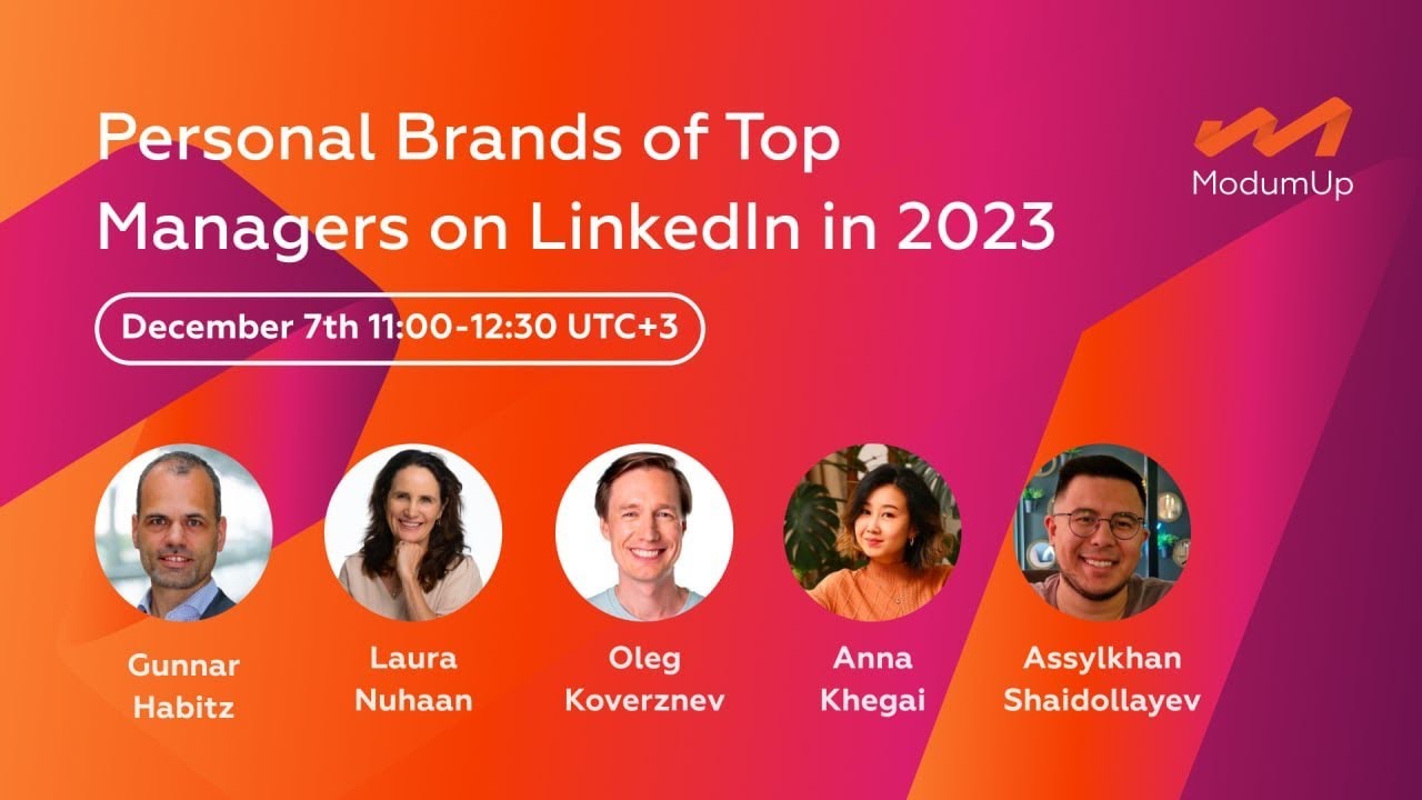 Personal Brands of Top Managers on LinkedIn in 2023 - YouTube