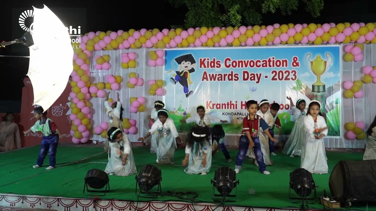 CONVOCATION DAY DANCE PERFORMANCE BY LKG STUDENTS | KRANTHI HIGH SCHOOL KONDAPALLI