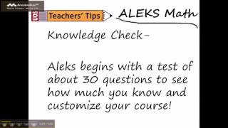Aleks Getting Started A