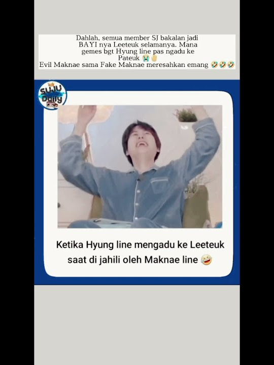 Hyung line ngadu ke pateuk karena di jahili sama Maknae line🤦‍♂️ #superjunior#suju