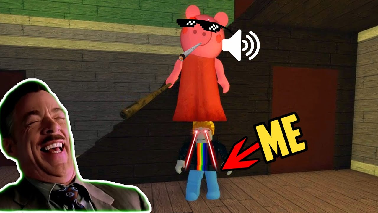 ROBLOX PIGGY FUNNY MEME MOMENTS (PIGGY ON MY HEAD) Seriously Funny 