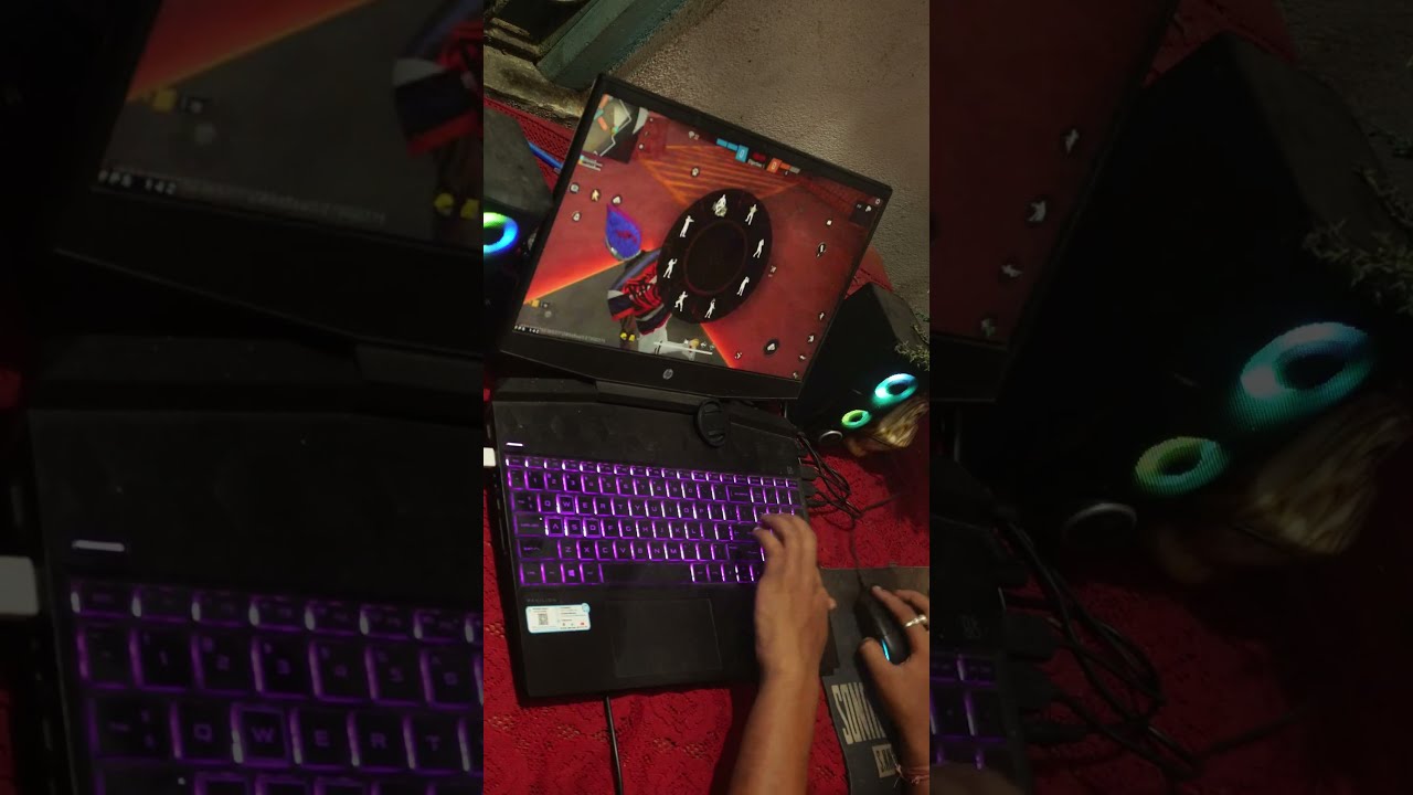 AAJAO 1VS1 LAPTOP PLAYER FREEFIRE HANDCAM