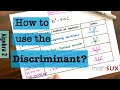 Understanding the Discriminant in Quadratic Equations
