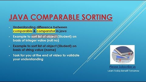 comparable interface in java example | sort list of objects in java #viral  #javaforbeginners