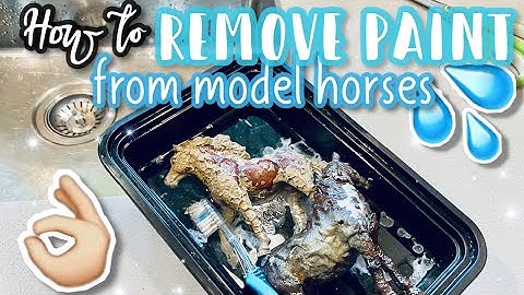 HOW TO REMOVE PAINT FROM A MODEL HORSE!