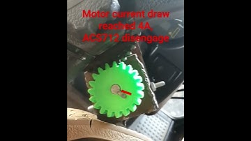 Motor disengagement with ACS712