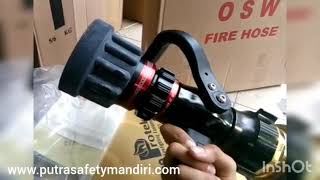 JUAL PROTEK 368 GUN NOZZLE SPRAY PISTOL GRIP FIRE HOSE 2.5 INCH HANDLINE WATER KEPALA SELANG PEMADAM KEBAKARAN HARGA MURAH BOGOR