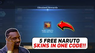 How To Claim Free 5 Naruto Skins In 1 Redeem Code! (100% Legit) Get Yours Now! | Mobile Legends