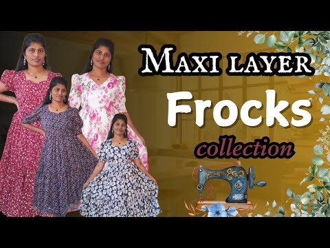 2layers maxy frocks 20+ different models @krishnaponnamvlogs