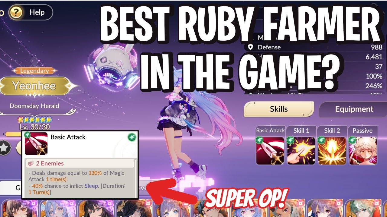 Yeonhee Is The BEST Nightmare Ruby Farmer In The Game... [Seven Knights ...