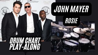 John Mayer | Rosie Drum Chart/Transcription Play-along