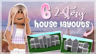 6 House Layouts (2-story) | Bloxburg