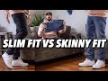 Slim fit denim vs skinny jeans  which is better mens fashion tips