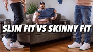 SLIM FIT DENIM VS SKINNY JEANS - WHICH IS BETTER? MEN'S FASHION TIPS -  YouTube