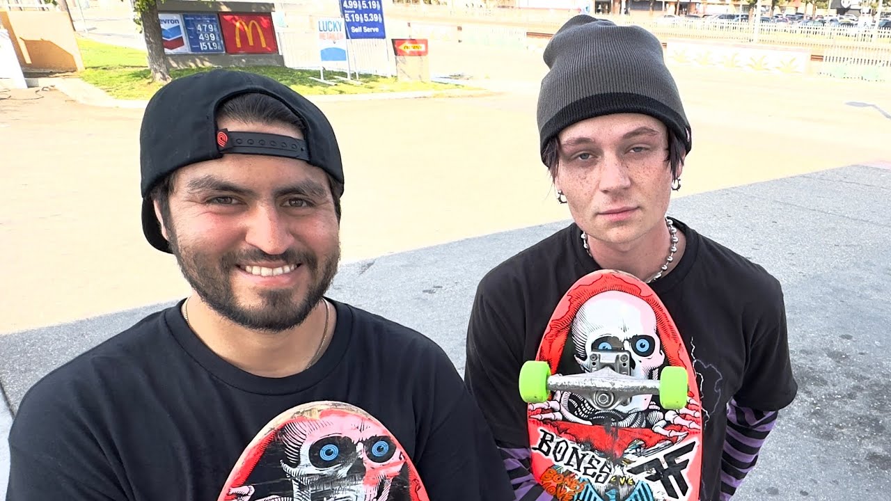 Christopher Hiett & Victor Garcia Old School Skateboard Sesh !!! 