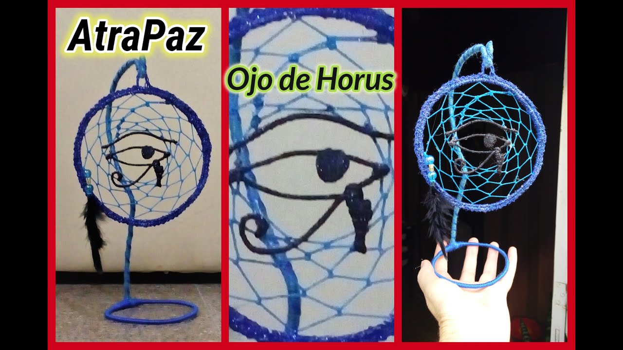 ❄️ Aplique Ojo de Horus 👁️ 👀 para Atrapasueños de Escritorio 👀 Olho de Hórus 👁️ Udjat Dreamcatcher