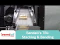 Bandall TRLs stacking and banding packages with Cheese slices