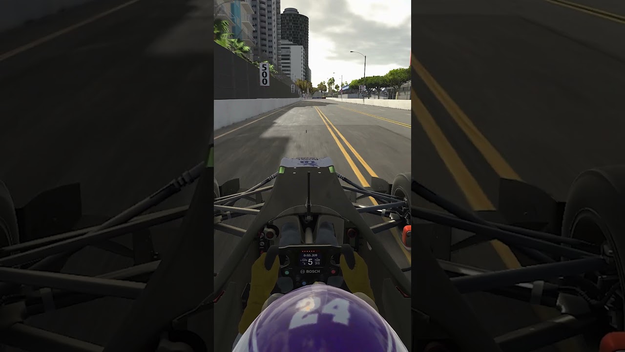 Last lap fight for the win at Long Beach!  