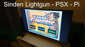 Playstation Lightgun Games on Raspberry Pi - Sinden Lightgun on LCD TV