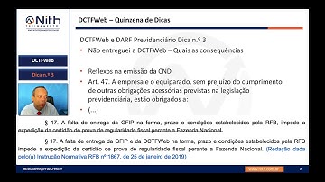 DCTFWeb IMPEDE CND - DICA 3