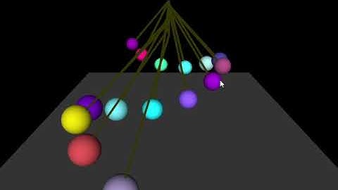 Pendulums Harmonic Motion | 3D | OpenGL | QB64