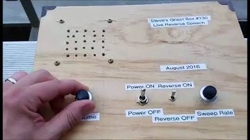 Portable Live Reverse Speech Ghost Box by Steve Hultay - Field Test 8/25/2016
