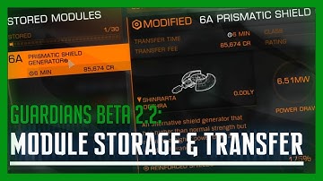 Elite Dangerous Module Storage & Transfer