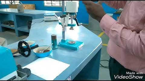 Compression Strength Test Is Carried Out Using The Green Sand Mixture [ NAVEEN M INSTRUCTOR ] SJBIT