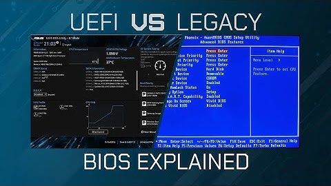 UEFI vs Legacy BIOS  What