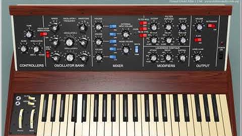 Virtual Model Mini VST synthesizer (Elektrostudio) - Preview of 64 sound patches