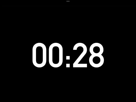 28 seconds countdown timer without alarm