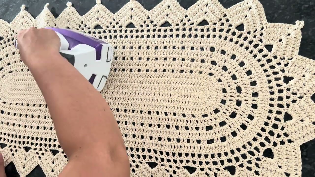 Técnica de blocagem de crochê / Como eu faço faço blocagem nas peças em crochê