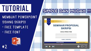 PPT Sidang Skripsi #2 | PowerPoint Sidang Skripsi | Free Template