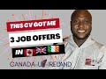 The cv that got me job offers in canada uk and ireland