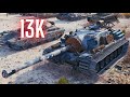 World of tanks t110e3  13k damage 6 kills  t110e3  107k damage 9 kills