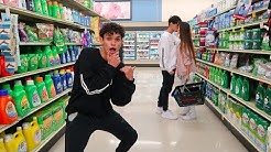 CRAZY DARES IN GROCERY STORE!