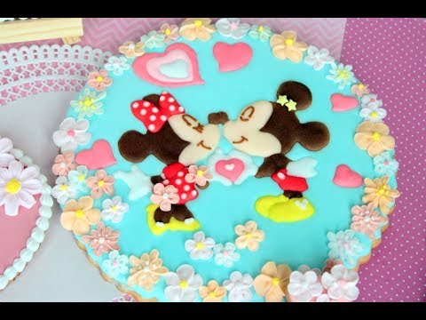 ミッキーマウスのアイシングクッキー 生徒様作品 Mickey Mouse Icing Cookie Youtube