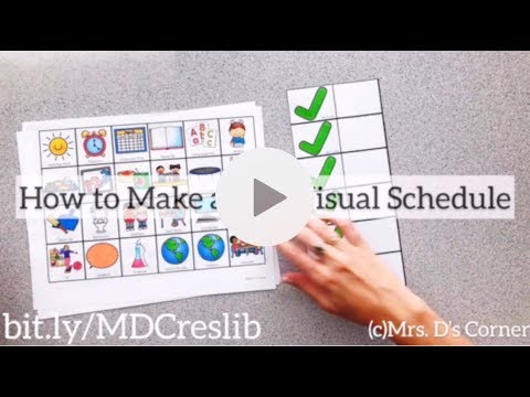 How to Make a Flip Visual Schedule (for use with ANY icons!) | Visual Schedule Free Download
